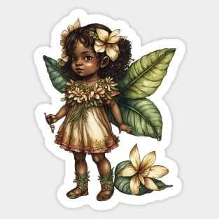 Plumeria Flower Fairy Girl Cute Hawaii Cicely Mary Barker Sticker